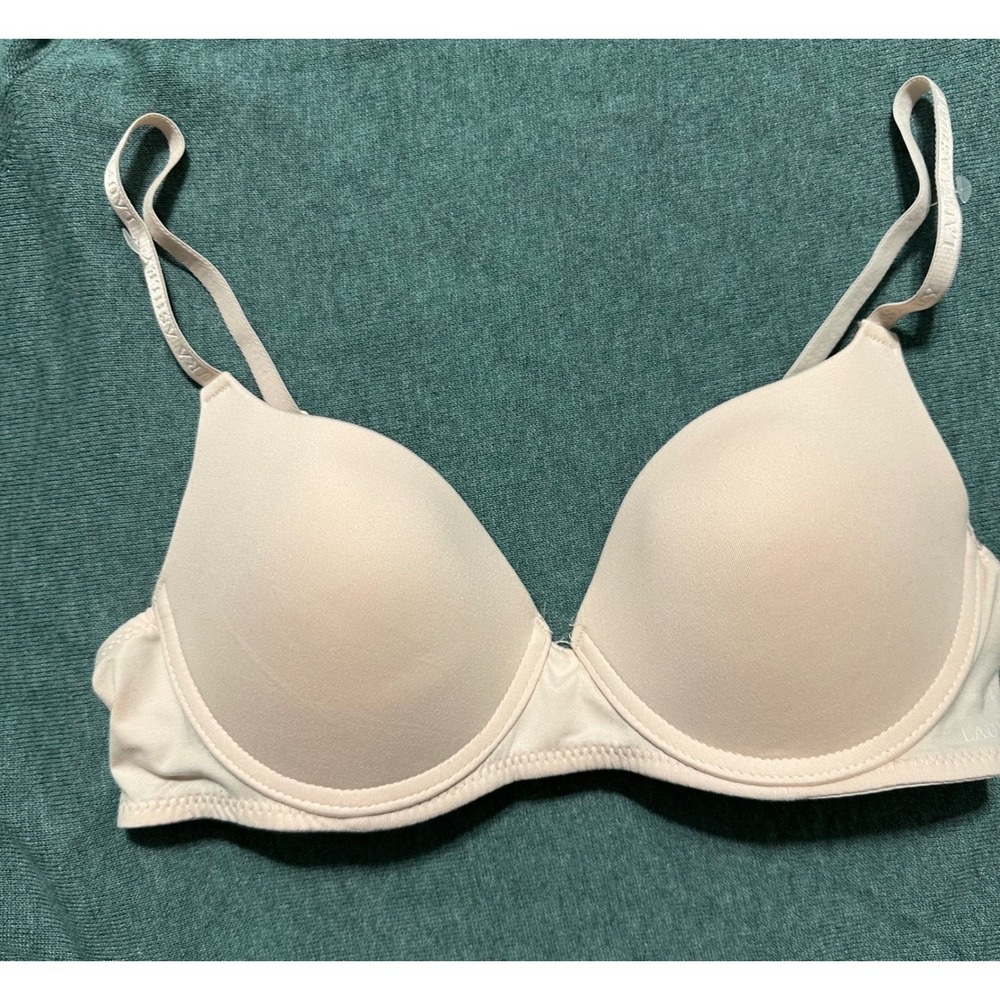 Laura Ashley Nude Beige T-Shirt Bra Underwire Smooth 36B 2788-49
